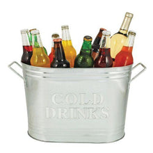 Load image into Gallery viewer, Cold Drinks Galvanized Metal Tub
