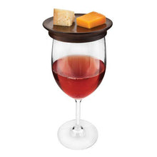 Load image into Gallery viewer, Wine Glass Topper Appetizer Plates
