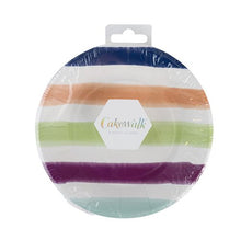 Load image into Gallery viewer, Striped 7&quot; Appetizer Plates
