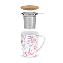 Load image into Gallery viewer, Bailey Botanical Bliss Ceramic Tea Mug &amp; Infuser
